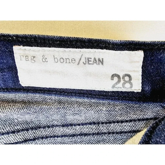 Rag & Bone 28X29 Women's Embroidered Pocket Logo Ankle Zip & Triple Zip Pockets - Picture 6 of 14